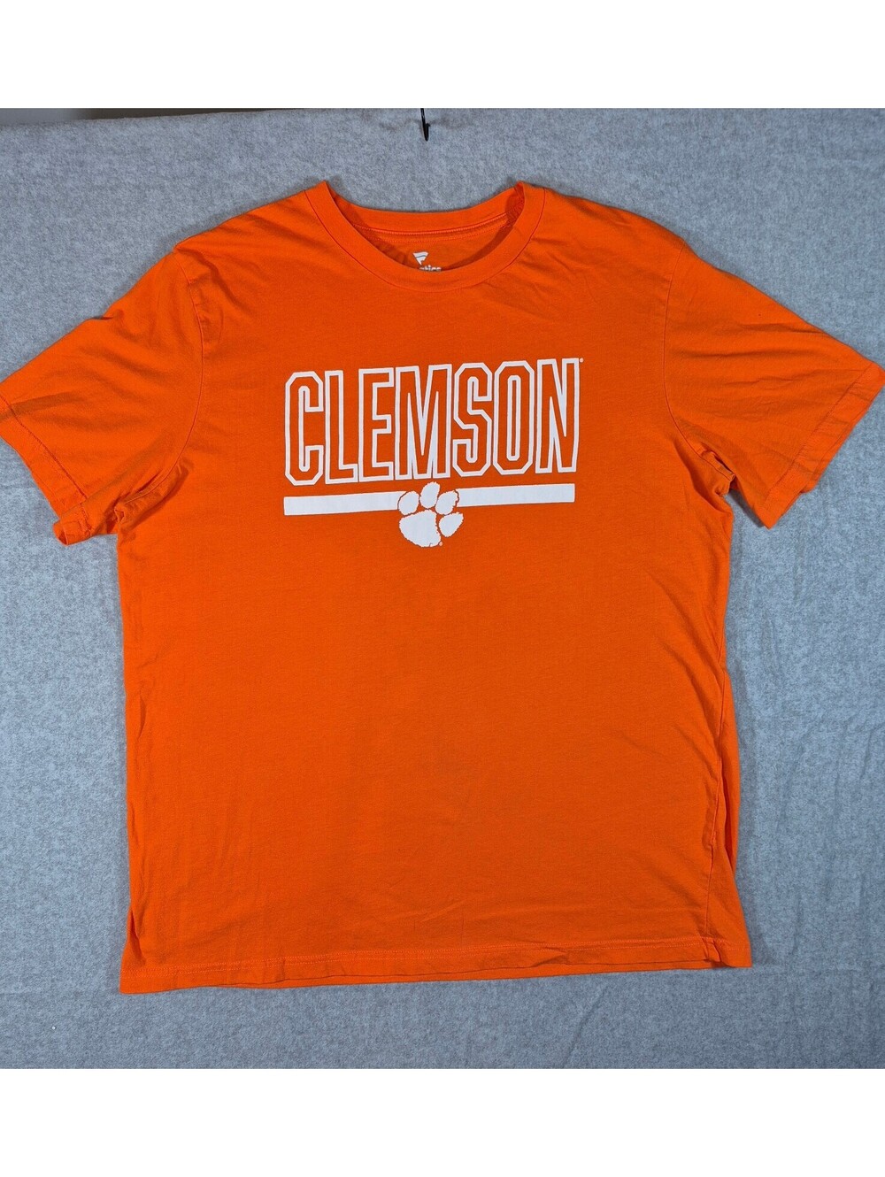 Clemson Tigers Fanatics Men’s 2XL Orange Graphic T-Shirt Paw Logo
